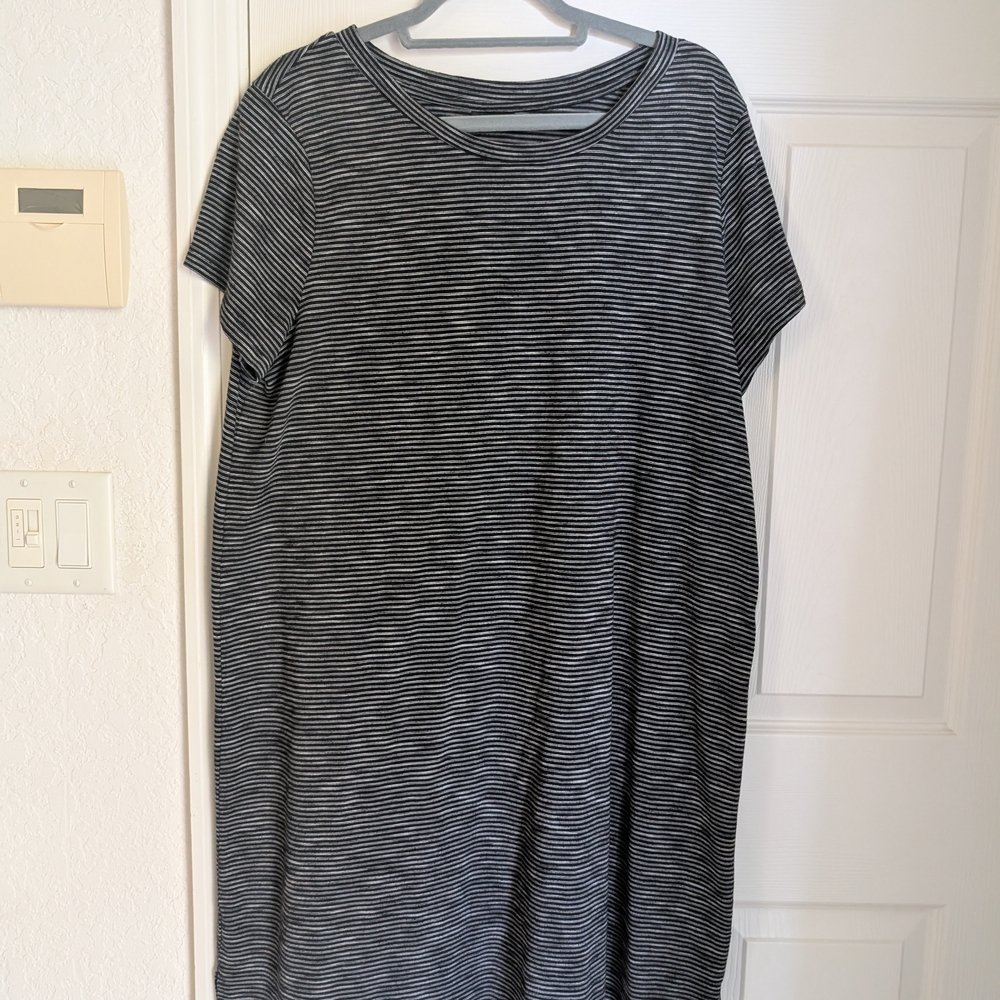 Black and White Striped Dress